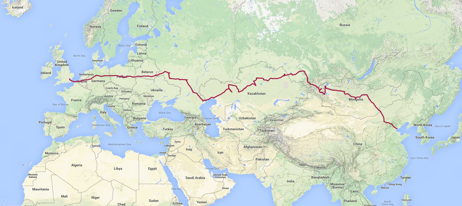 Beijing Rally 2014 GPS divacked Route